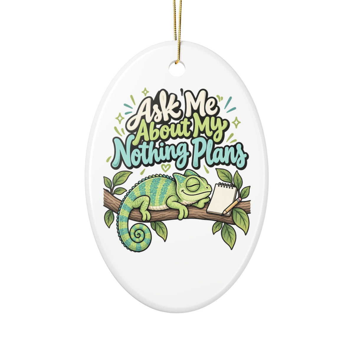 Ask Me About My Nothing Plans Ornament, Funny Retirement Gift for Coworker, Retired Christmas Gift, Christmas Ornament 2026