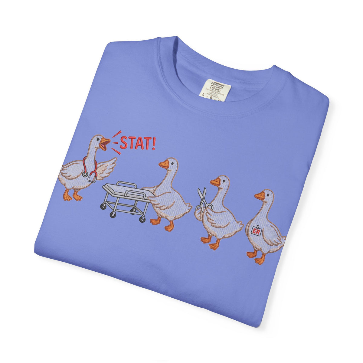 Nurse Goose Squad Stat Shirt, Funny ER Geese Tee, Night Shift Nurse Shirt, RN Team Gift