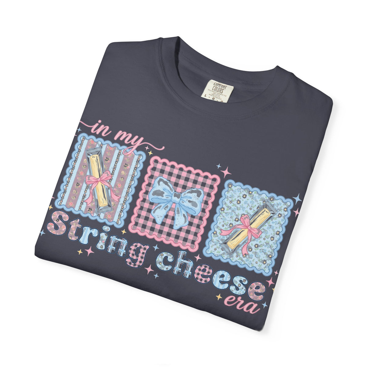In My String Cheese Era Shirt, Coquette Bow Snack Tee, Funny Girl Dinner Shirt, Cute Gift