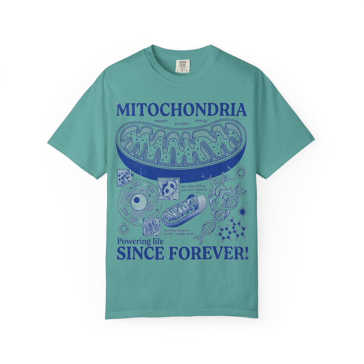 Mitochondria Powering Life Since Forever Shirt, Funny Biology Teacher Tee, Science Nerd Shirt, Student Gift
