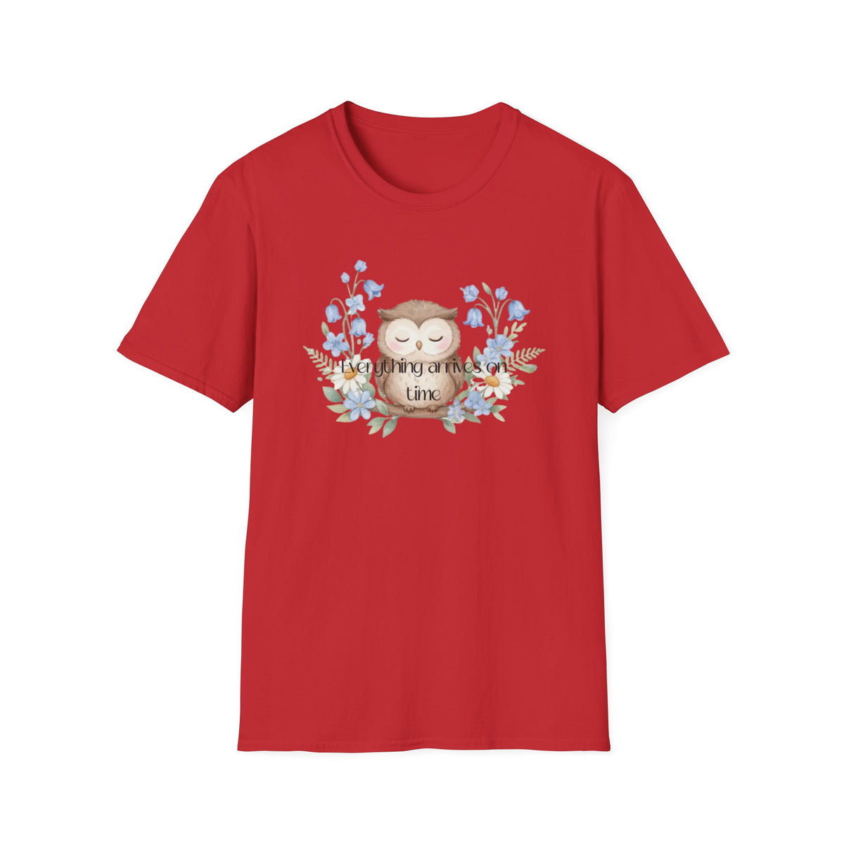 Owl Reading Time T-Shirt — Cute Floral Booklover Tee