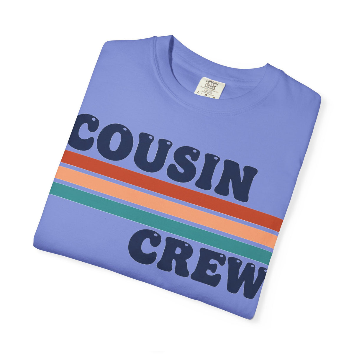 Cousin Crew Stacked Stripe Shirt, Vintage Stripe Family Tee, Matching Cousin Shirt, Reunion Gift