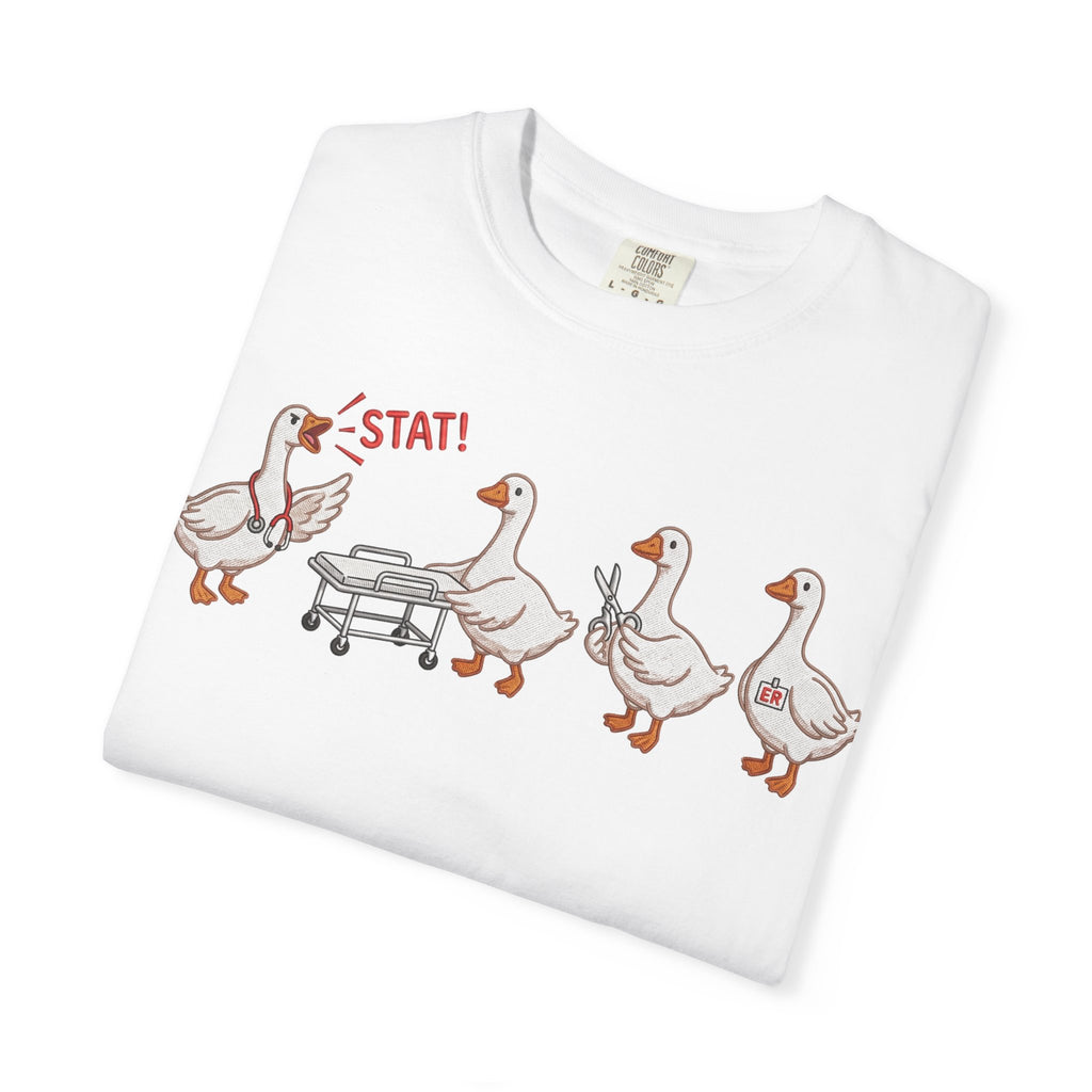 Nurse Goose Squad Stat Shirt, Funny ER Geese Tee, Night Shift Nurse Shirt, RN Team Gift