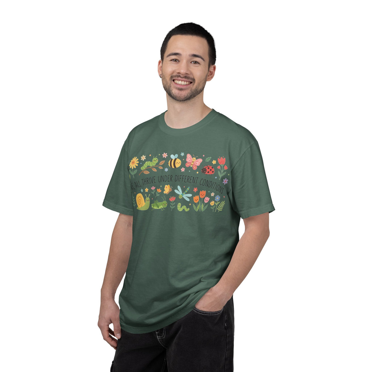 We All Thrive Under Different Conditions Shirt, Neurodiversity Garden Tee, Inclusion Teacher Shirt, SPED Gift