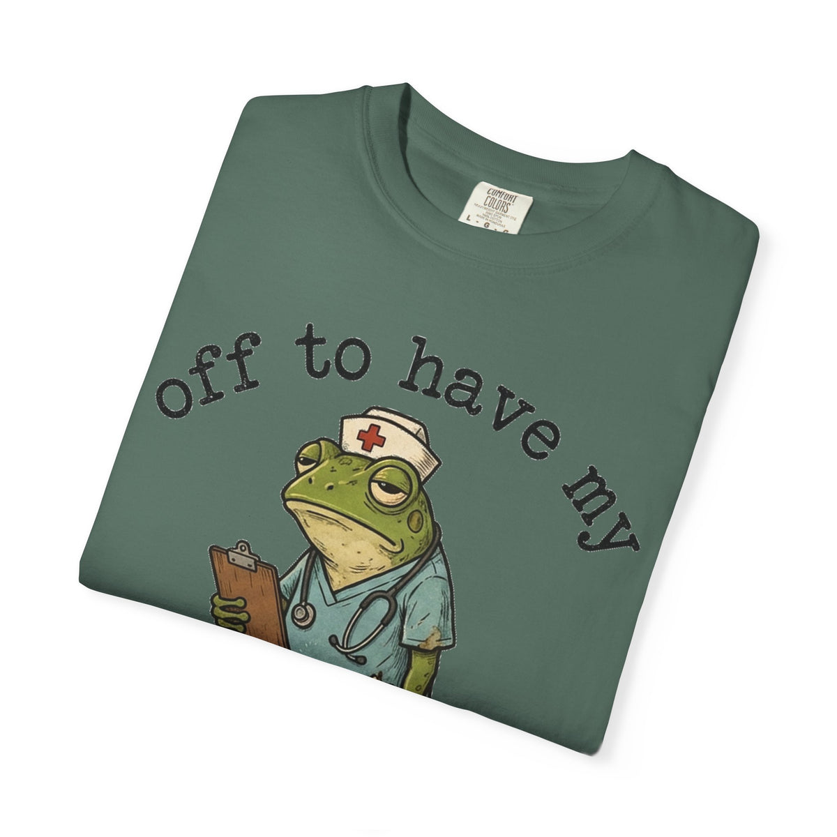 Off To Have My Flabbers Gasted Shirt, Funny Nurse Frog Tee, Sarcastic Scrubs Shirt, RN Gift