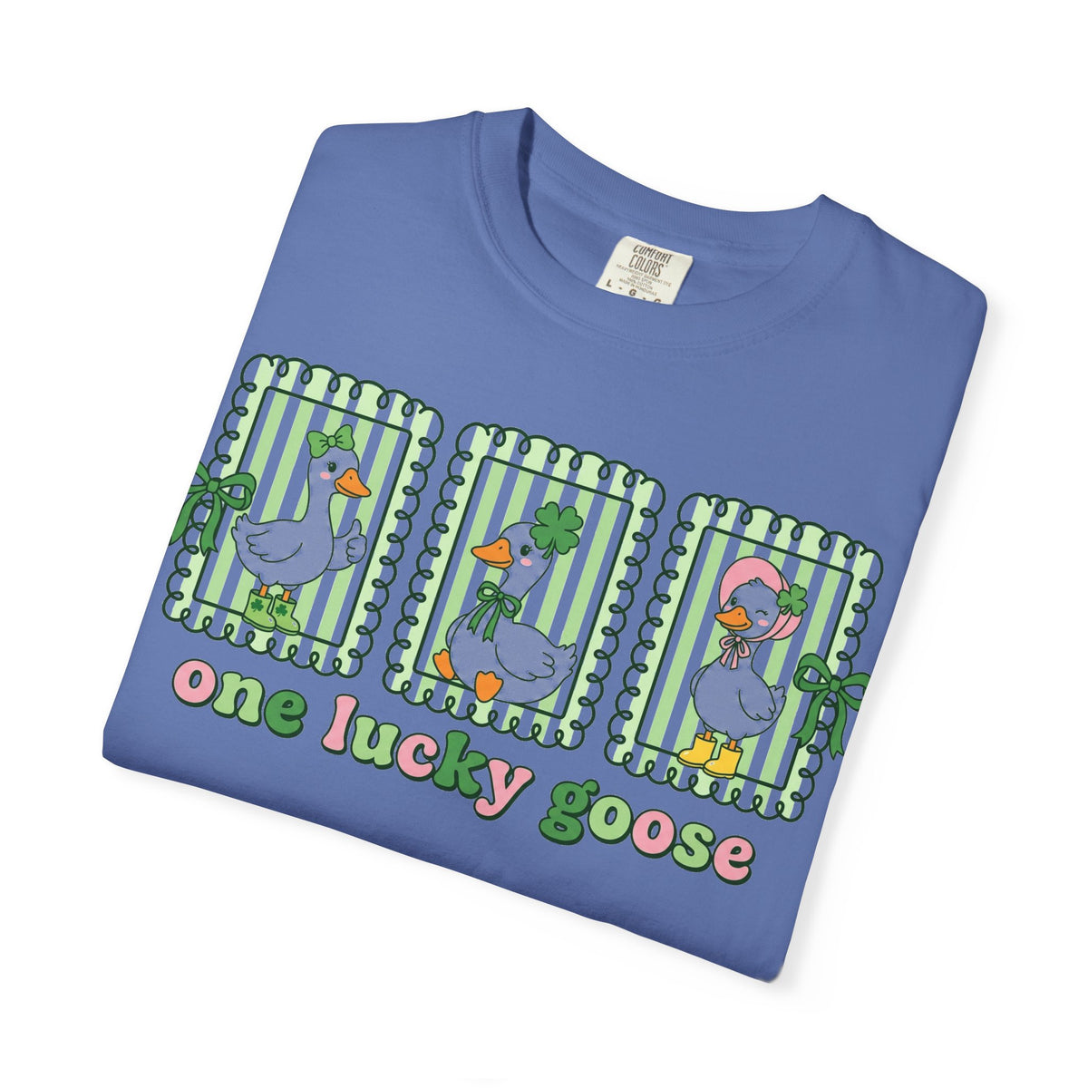 One Lucky Goose Framed Panels Shirt, Irish Goose Trio Tee, St Patricks Day Shirt, Funny Gift