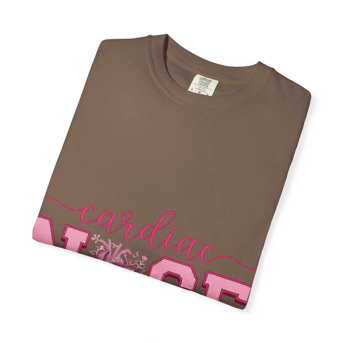 Cardiac Nurse Anatomical Heart Shirt, Pink Varsity Cardiology Tee, Cardiac RN Shirt, Nurse Gift