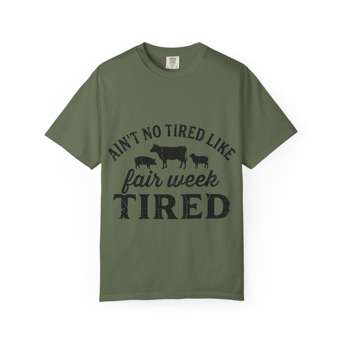 Ain't No Tired Like Fair Week Tired Shirt, Funny Livestock Show Tee, County Fair Mom Shirt, 4H Gift