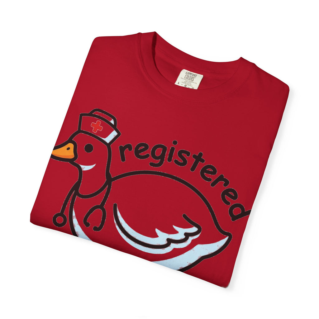 Registered Silly Goose Wide Shirt, Long Neck Nurse Goose Tee, Funny Nurse Shirt, RN Gift
