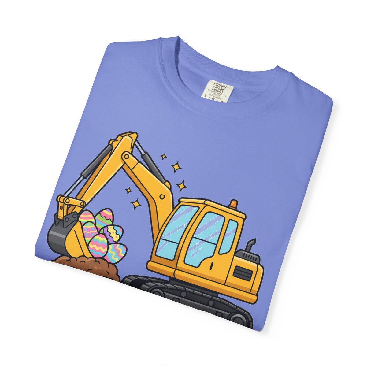 Eggs-Cavator Big Digger Shirt, Easter Excavator Tee, Construction Easter Shirt, Kids Easter Gift