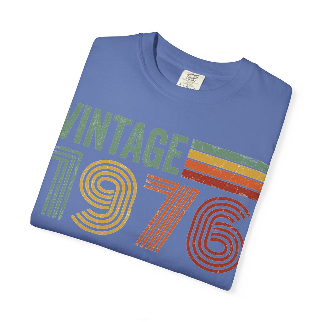 Vintage 1976 Shirt, Retro Stripe 50th Birthday Tee, Born In 1976 Shirt, Birthday Gift