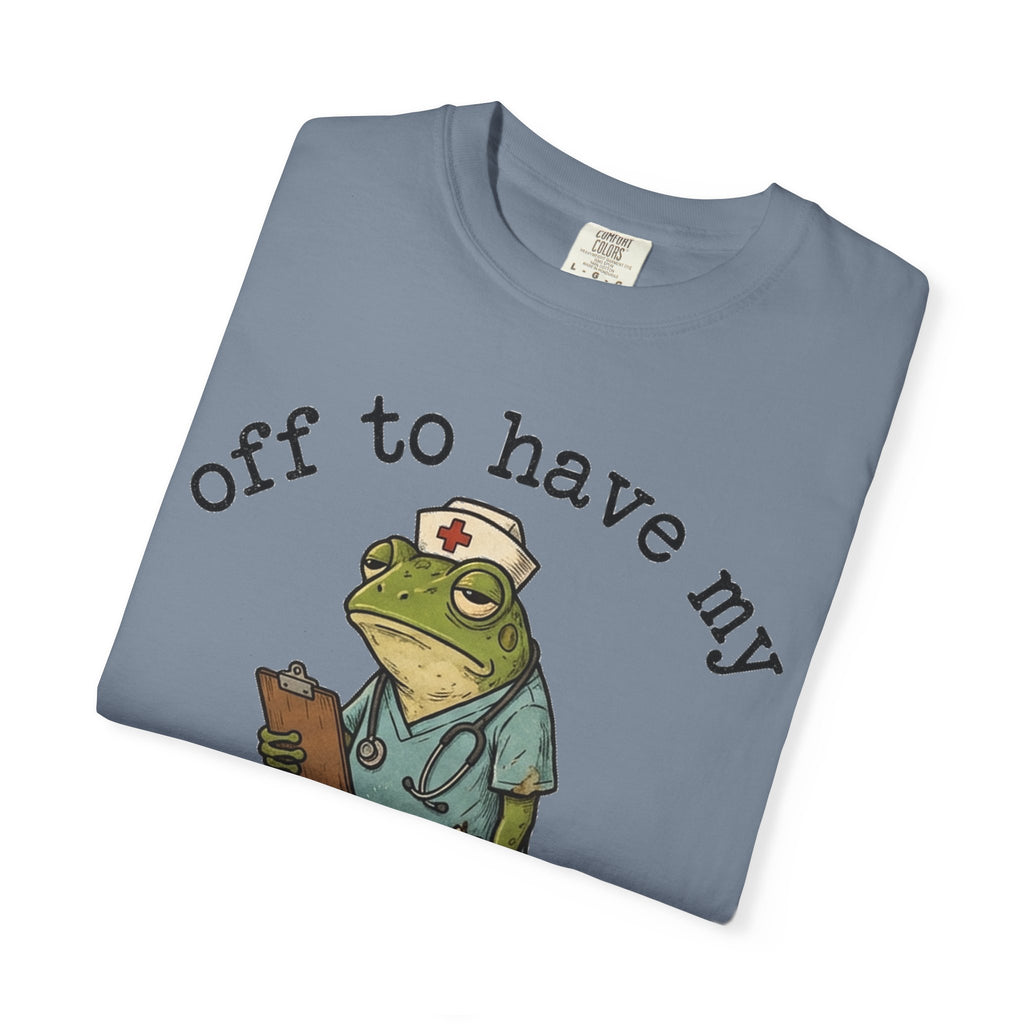 Off To Have My Flabbers Gasted Shirt, Funny Nurse Frog Tee, Sarcastic Scrubs Shirt, RN Gift