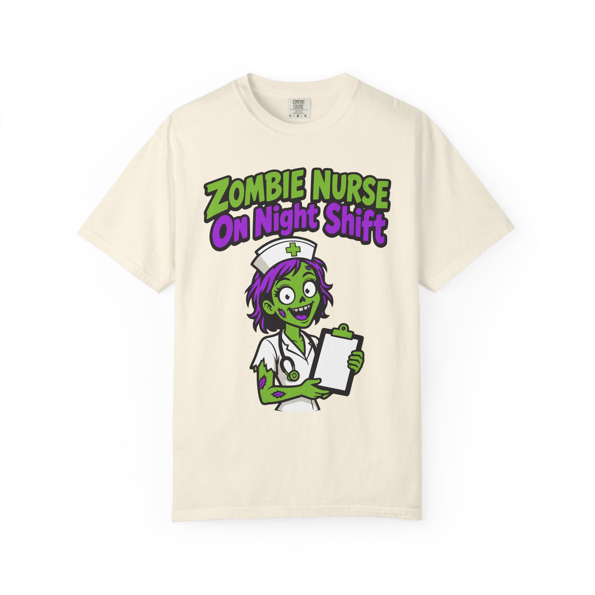 Zombie Nurse On Night Shift Halloween Shirt, Funny Nurse Zombie Tee