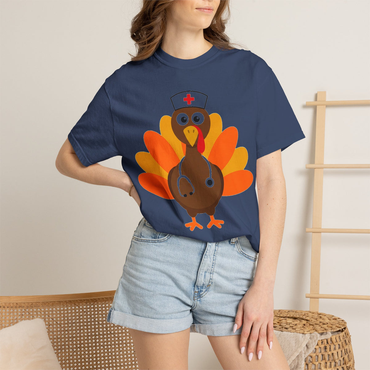 Nurse Turkey Shirt, Funny Thanksgiving Nurse Tee, Stethoscope Turkey Shirt, RN Holiday Gift