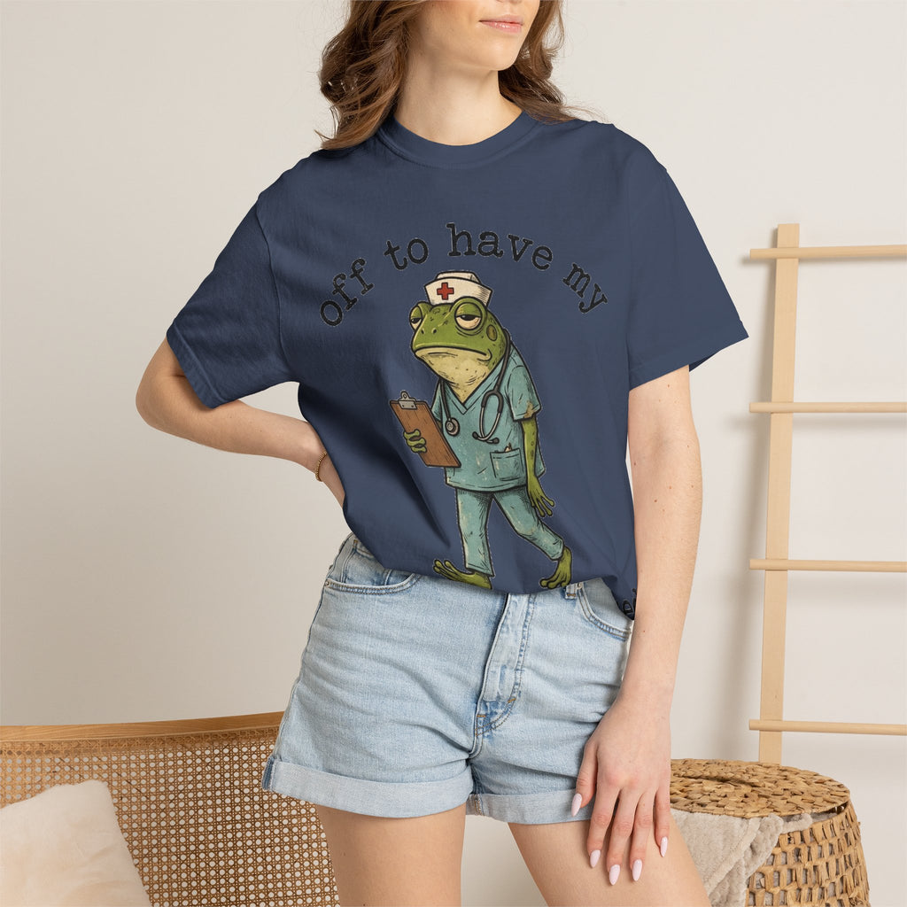 Off To Have My Flabbers Gasted Shirt, Funny Nurse Frog Tee, Sarcastic Scrubs Shirt, RN Gift