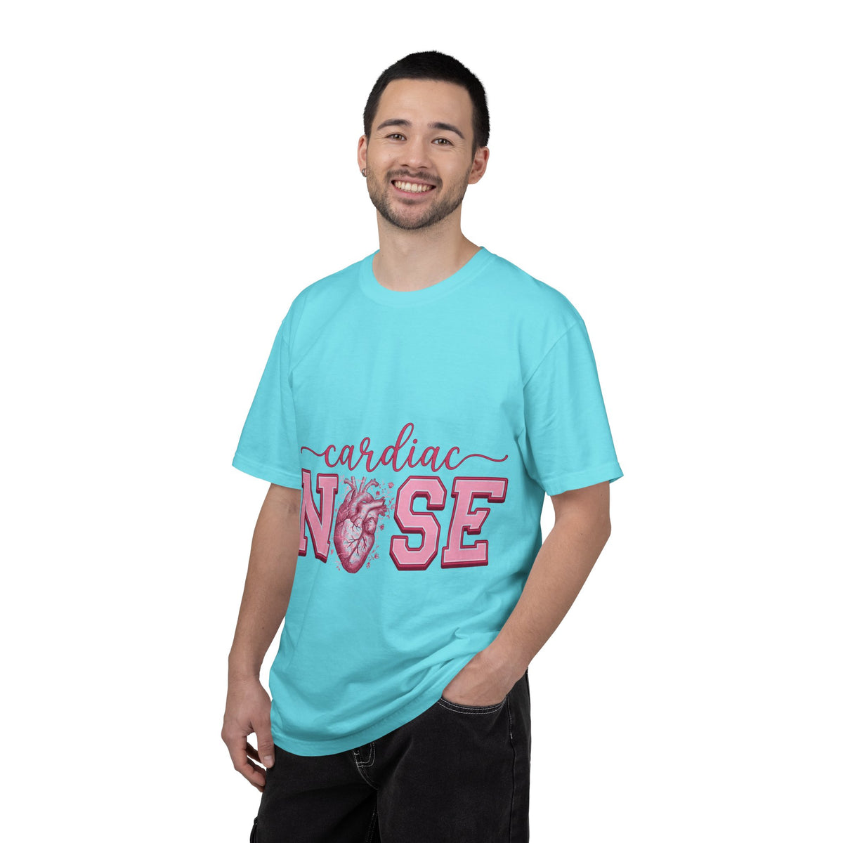Cardiac Nurse Anatomical Heart Shirt, Pink Varsity Cardiology Tee, Cardiac RN Shirt, Nurse Gift