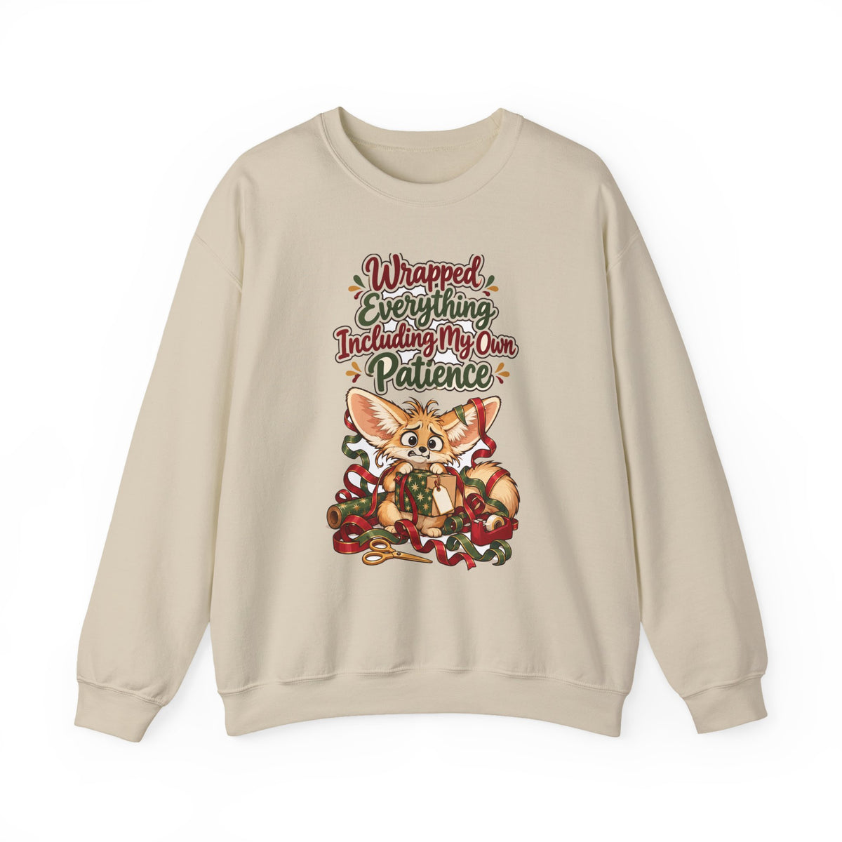 Funny Christmas Mom Sweatshirt Wrapped Everything Including My Own Patience Shirt, Funny Mom Gift, Christmas Gift, Funny Tee