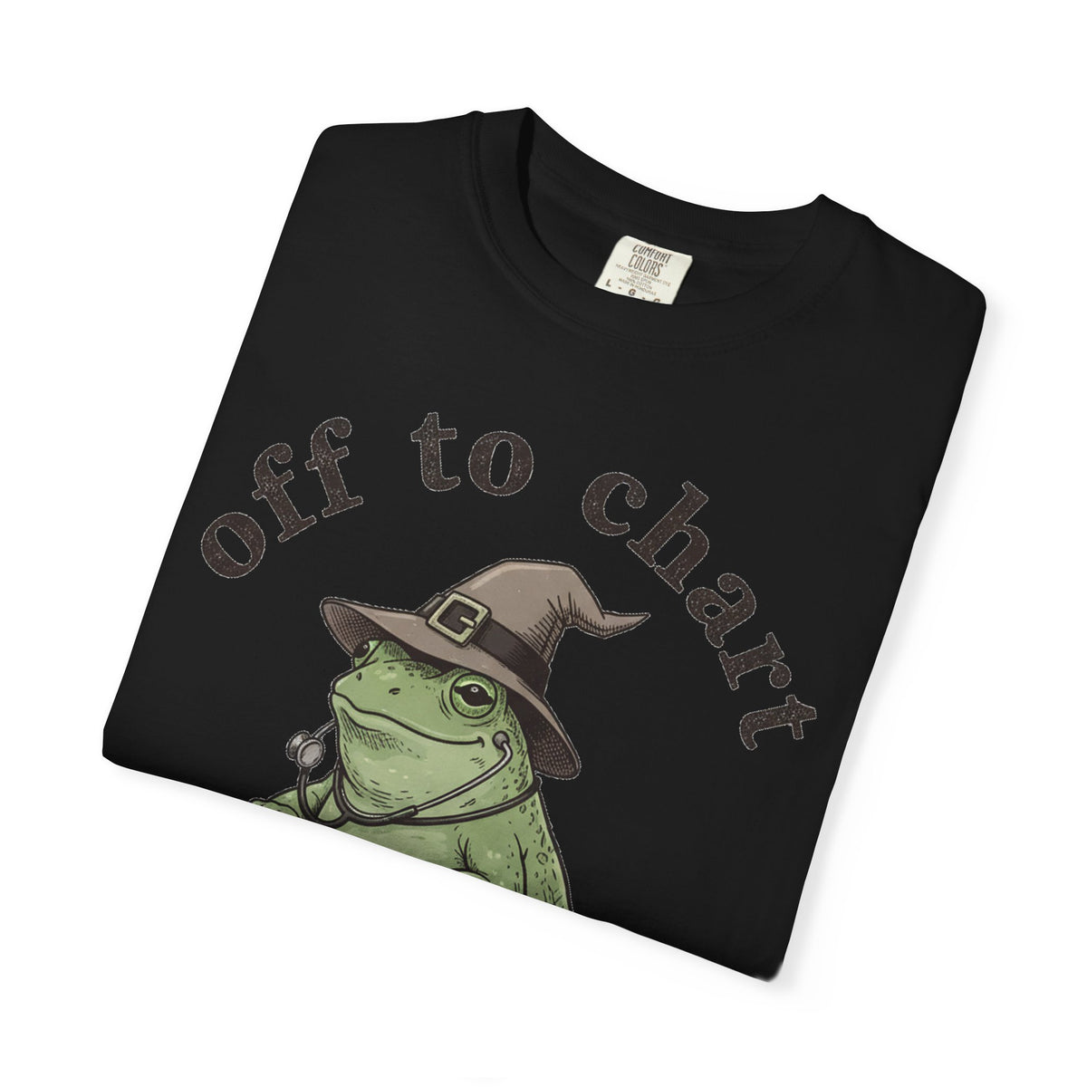 Off To Chart Shirt, Witch Hat Frog Nurse Scooter Tee, Funny Charting RN Shirt, Nurse Gift