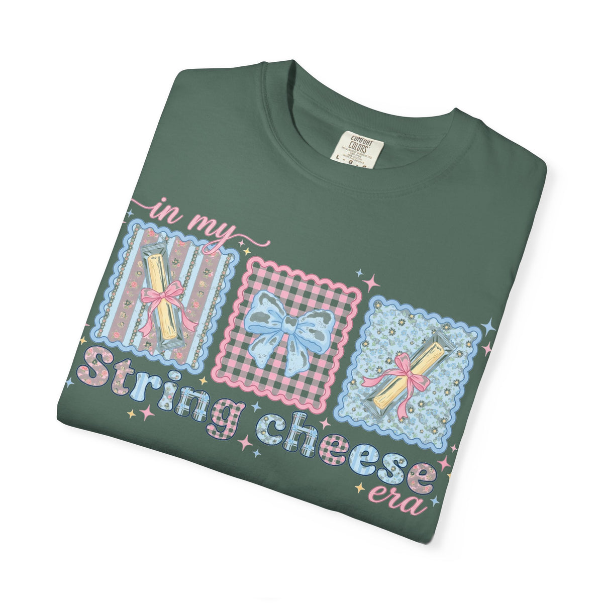 In My String Cheese Era Shirt, Coquette Bow Snack Tee, Funny Girl Dinner Shirt, Cute Gift