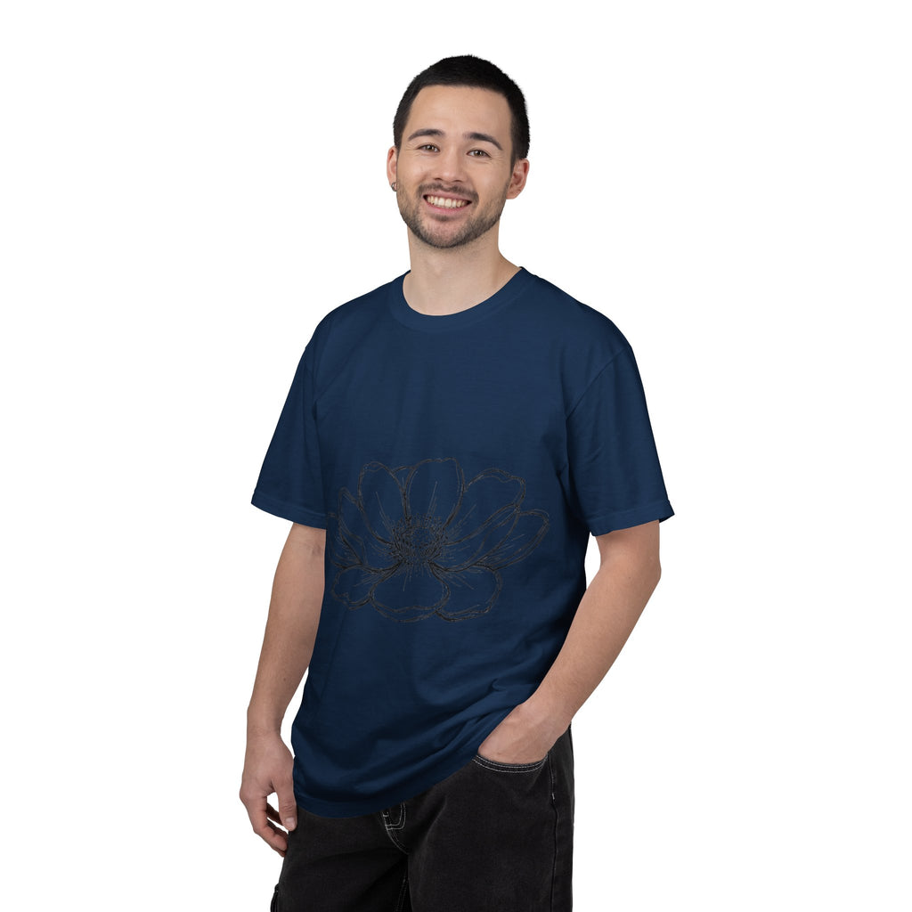 Anemone Flower Line Art Shirt, Minimal Botanical Drawing Tee, Single Bloom Shirt, Plant Lover Gift