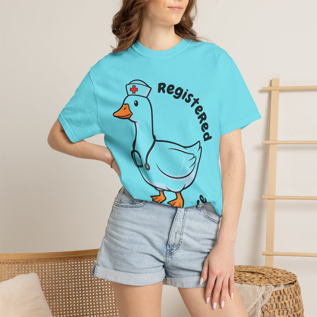 Registered Silly Goose Curved Shirt, Nurse Goose Stethoscope Tee, Funny Nurse Shirt, RN Gift