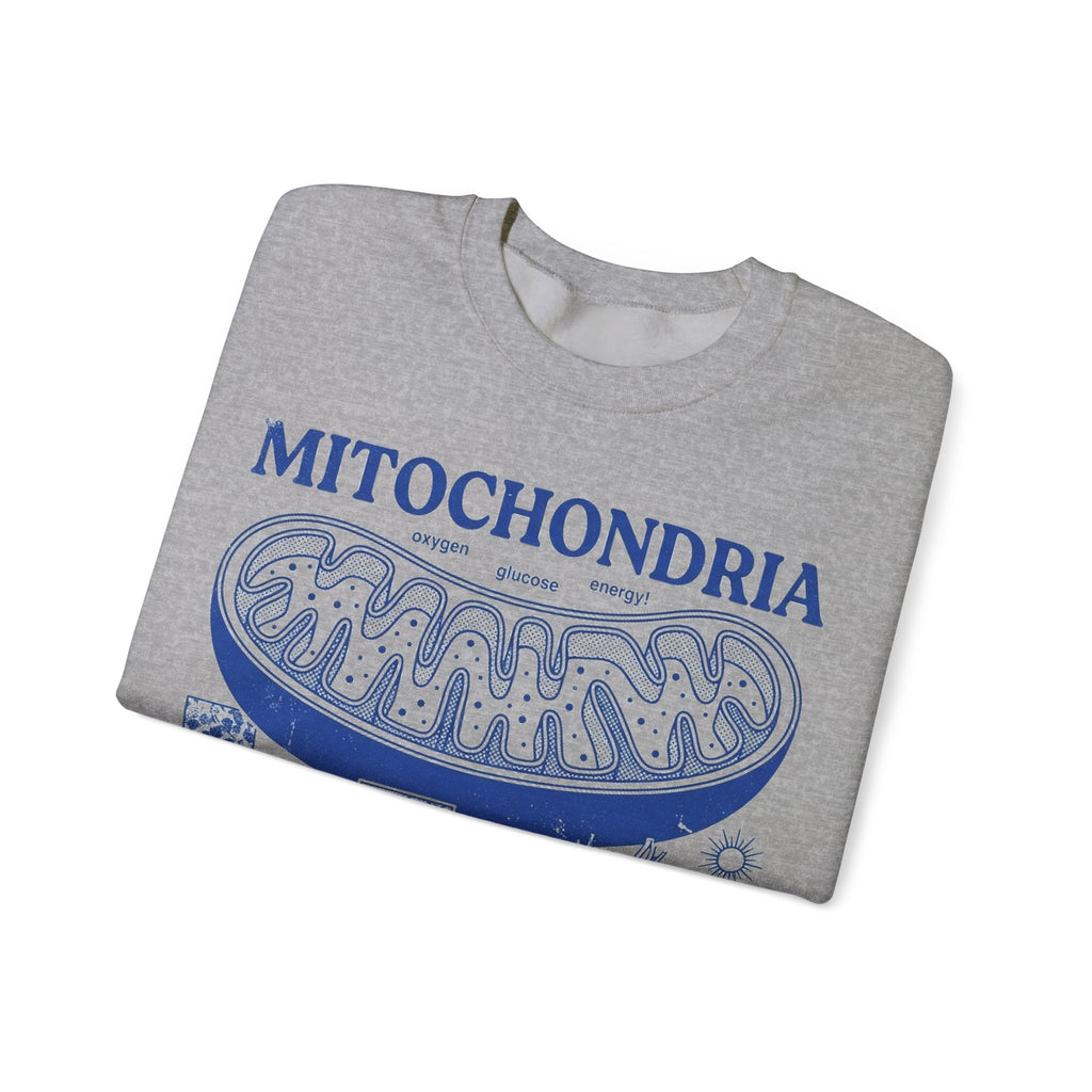 Mitochondria Powering Life Since Forever Sweatshirt, Retro Science Diagram Sweatshirt, Biology Teacher Gift, Science Nerd Sweatshirt, Cell B