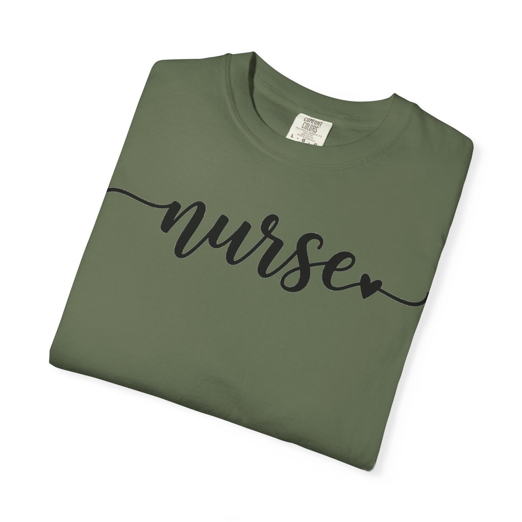 Nurse Script Shirt, Flourish Hand Lettered Nurse Tee, Minimal RN Shirt, Nurse Week Gift