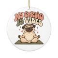 My Cardio Is Vibes Ornament, Funny Gym Lover Gift for Him Her, Workout Christmas Gift, Christmas Ornament 2026