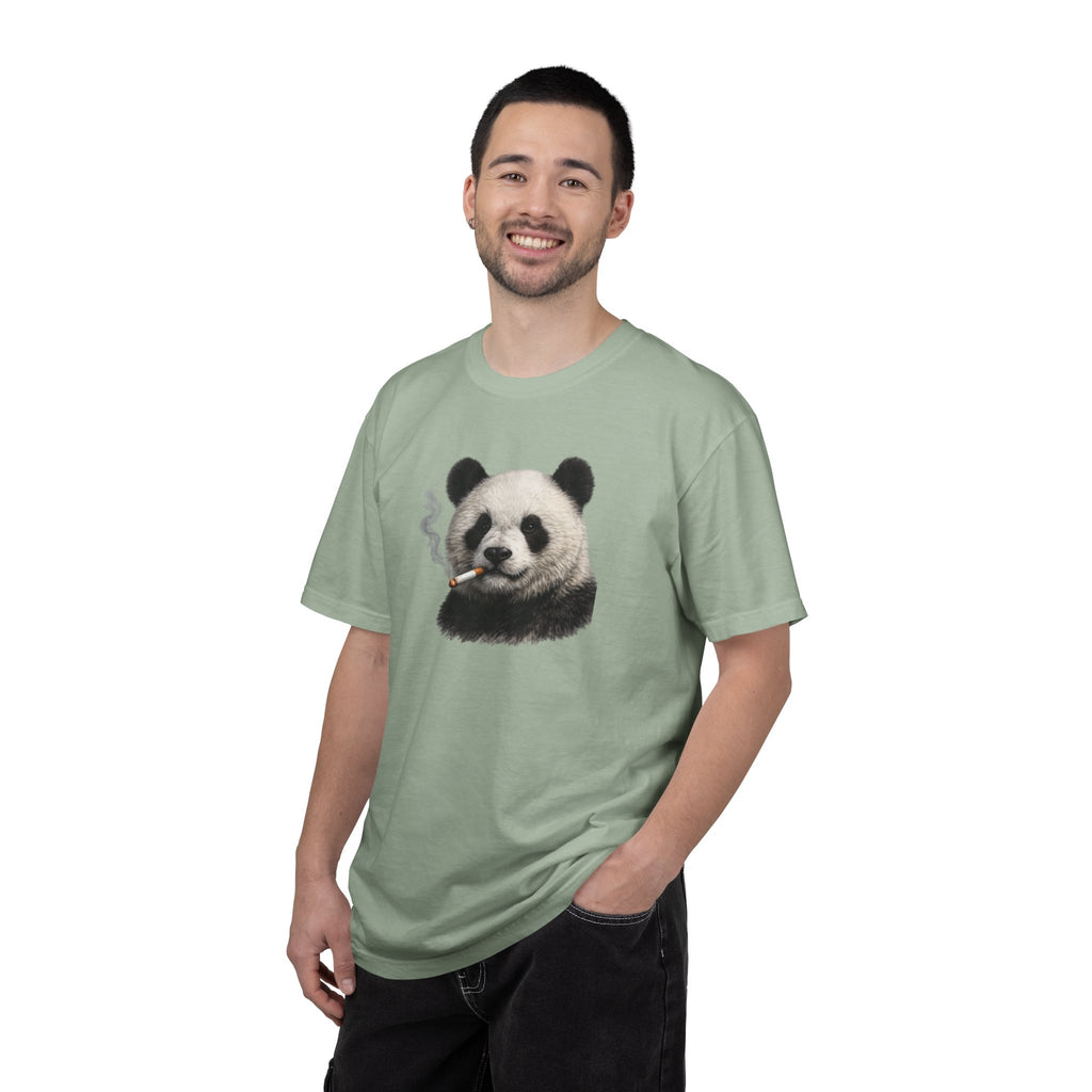 Smoky Panda Tee — Graphic Panda Smoking Design T-Shirt