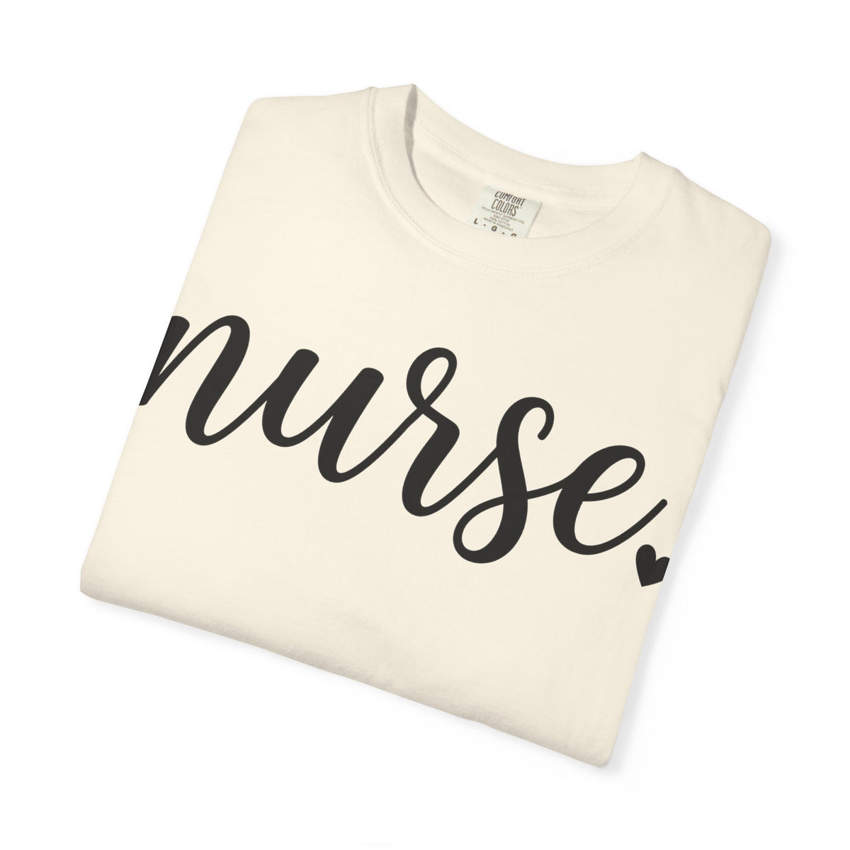 Nurse Script Heart Shirt, Bold Hand Lettered Nurse Tee, Minimal RN Shirt, Nurse Week Gift