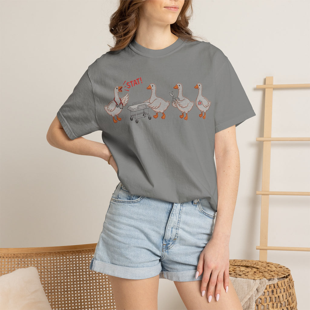 Nurse Goose Squad Stat Shirt, Funny ER Geese Tee, Night Shift Nurse Shirt, RN Team Gift