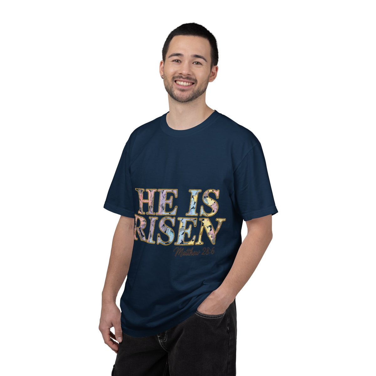 He Is Risen Shirt, Matthew 28:6 Easter Tee, Watercolor Christian Easter Shirt, Faith Gift