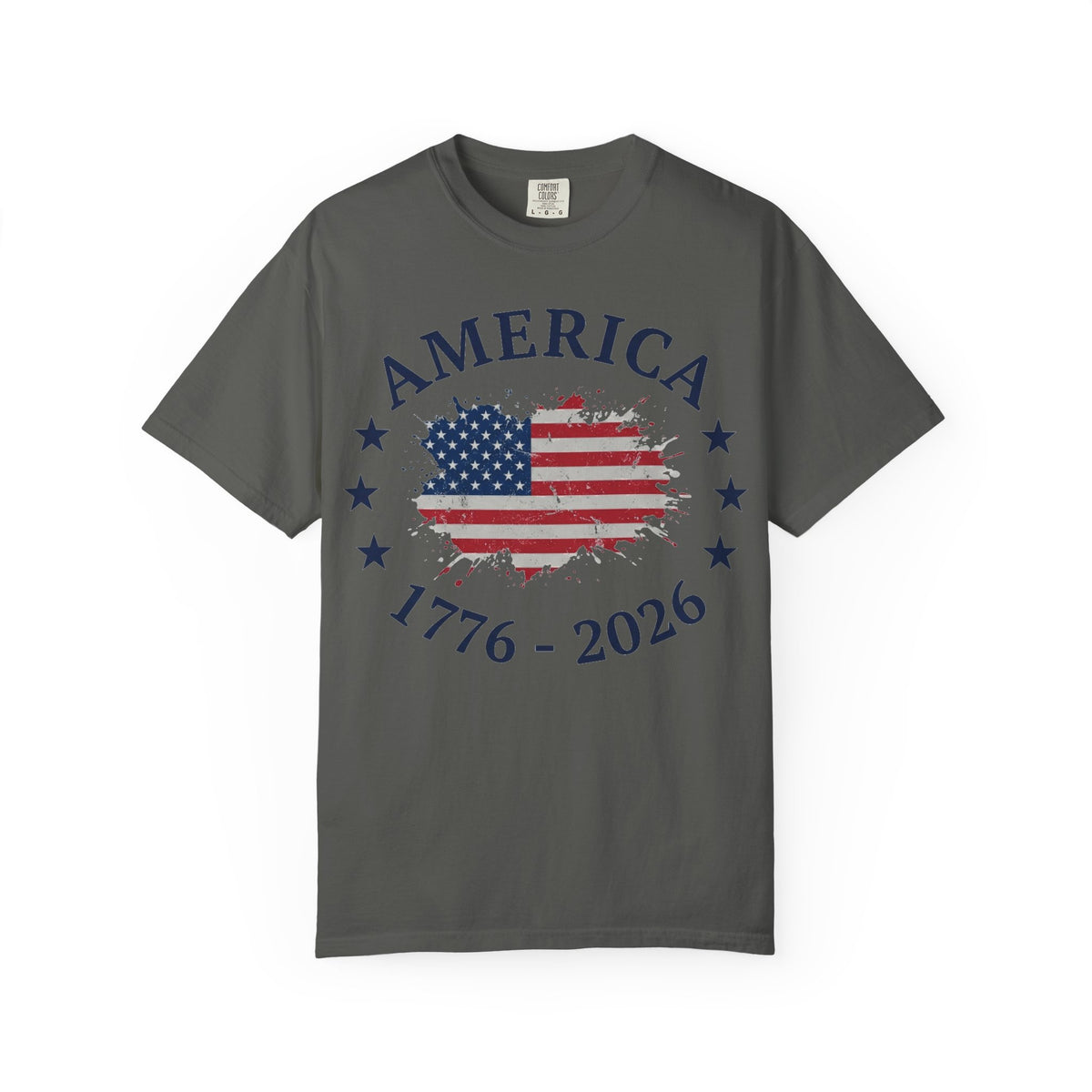 America 1776 2026 Shirt, Distressed Flag Oval Tee, Patriotic 250th Anniversary Shirt, Fourth Of July Gift