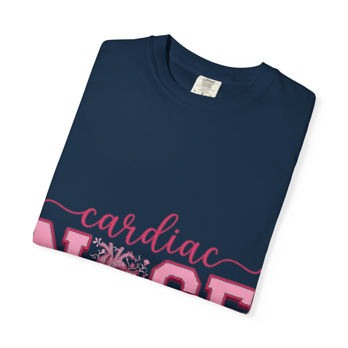 Cardiac Nurse Anatomical Heart Shirt, Pink Varsity Cardiology Tee, Cardiac RN Shirt, Nurse Gift