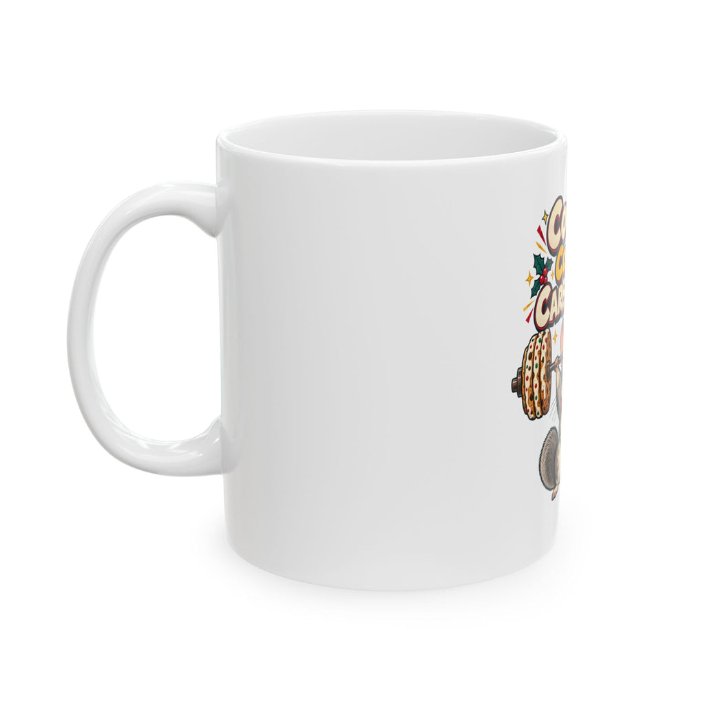 Cookies Count As Carb Loading Mug, Funny Gym Lover Christmas Gift, Secret Santa Stocking Stuffer, 11oz 15oz Coffee Mug