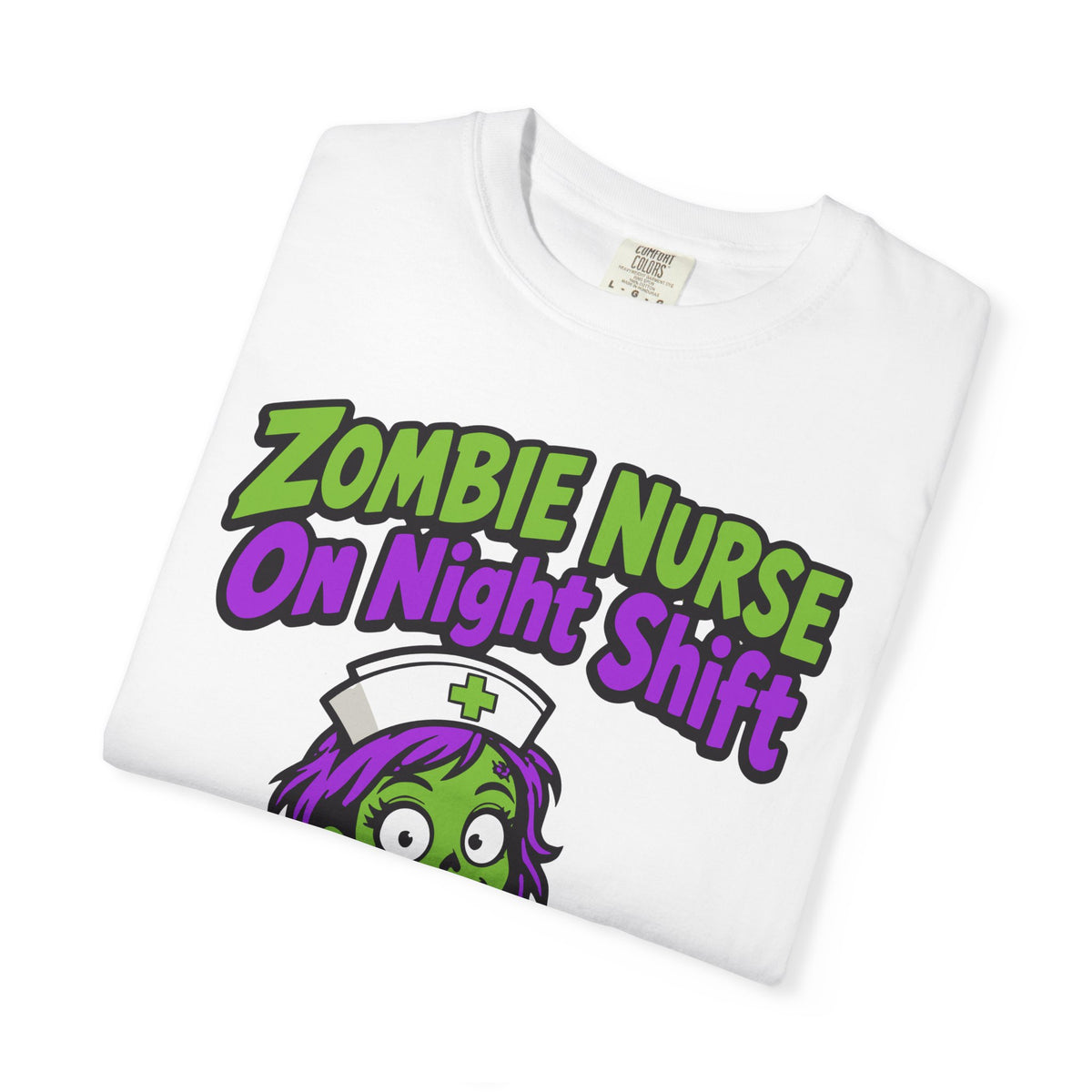 Zombie Nurse On Night Shift Halloween Shirt, Funny Nurse Zombie Tee