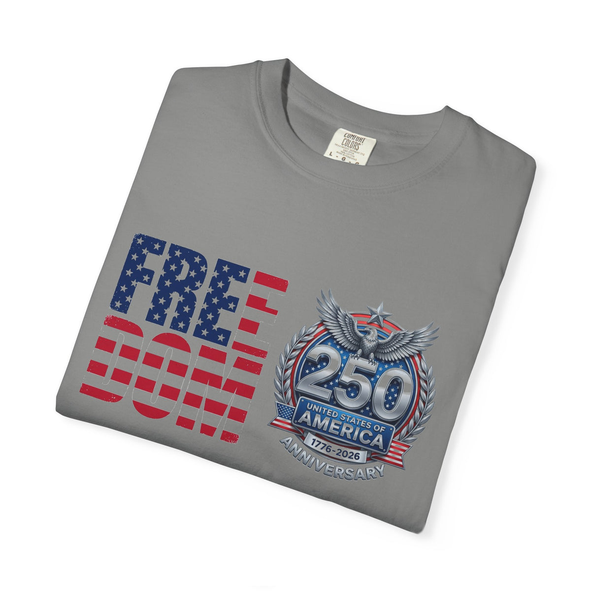 Freedom 250 Stacked Shirt, America Semiquincentennial Crest Tee, Patriotic 1776-2026 Shirt, July 4th Gift
