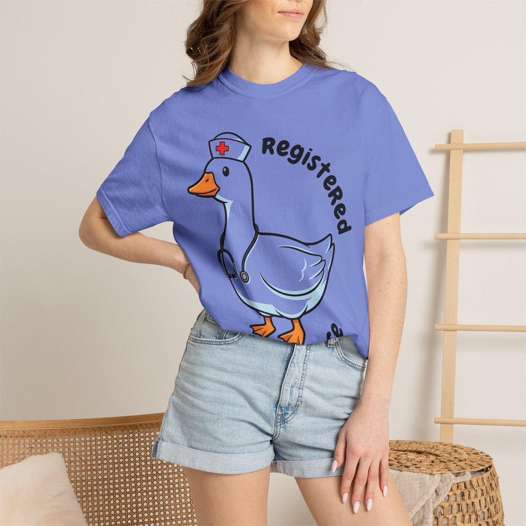 Registered Silly Goose Curved Shirt, Nurse Goose Stethoscope Tee, Funny Nurse Shirt, RN Gift