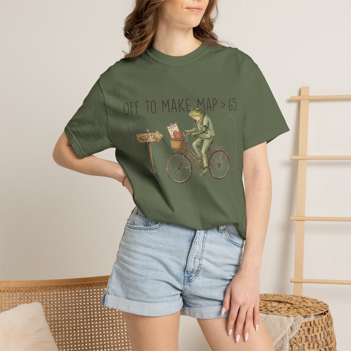 Off To Make MAP Over 65 Shirt, Funny ICU Nurse Frog Tee, Critical Care Nurse Shirt, RN Gift