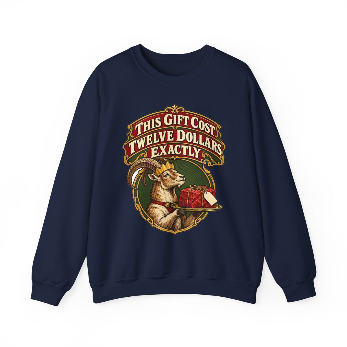 White Elephant Gift This Gift Cost Twelve Dollars Exactly Sweatshirt, Funny Gift Exchange Gift, Christmas Gift, Funny Tee