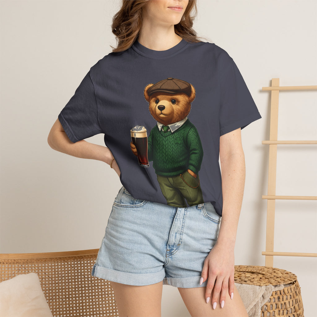 Irish Teddy Bear Pint Shirt, Shamrock Sweater Bear Tee, St Patricks Day Pub Shirt, Irish Gift