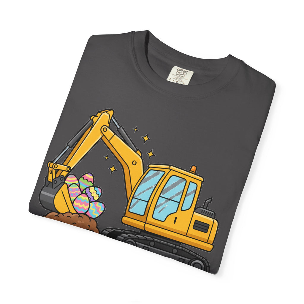Eggs-Cavator Big Digger Shirt, Easter Excavator Tee, Construction Easter Shirt, Kids Easter Gift