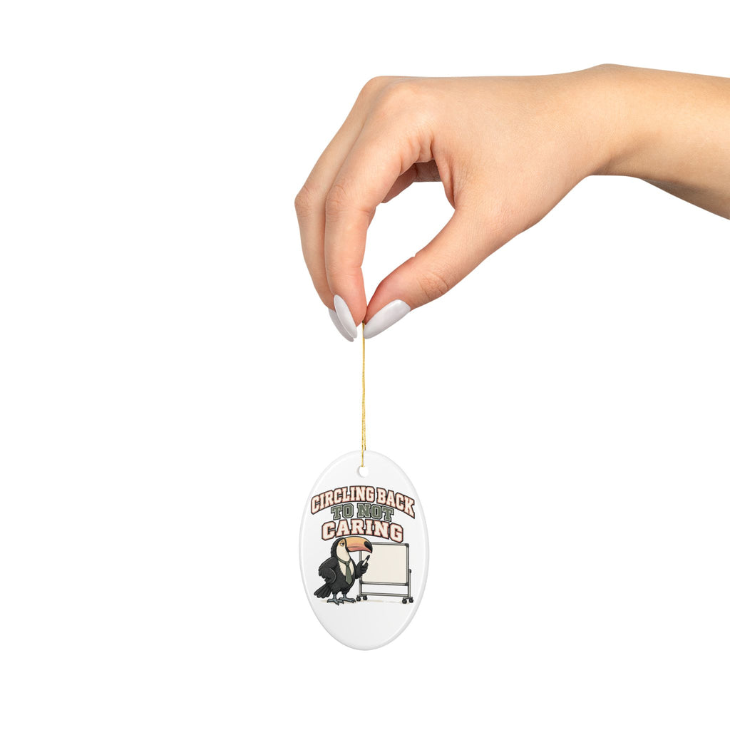 Circling Back To Not Caring Ornament, Funny Sarcastic Gift for Coworker, Secret Santa Gift, Christmas Ornament 2026
