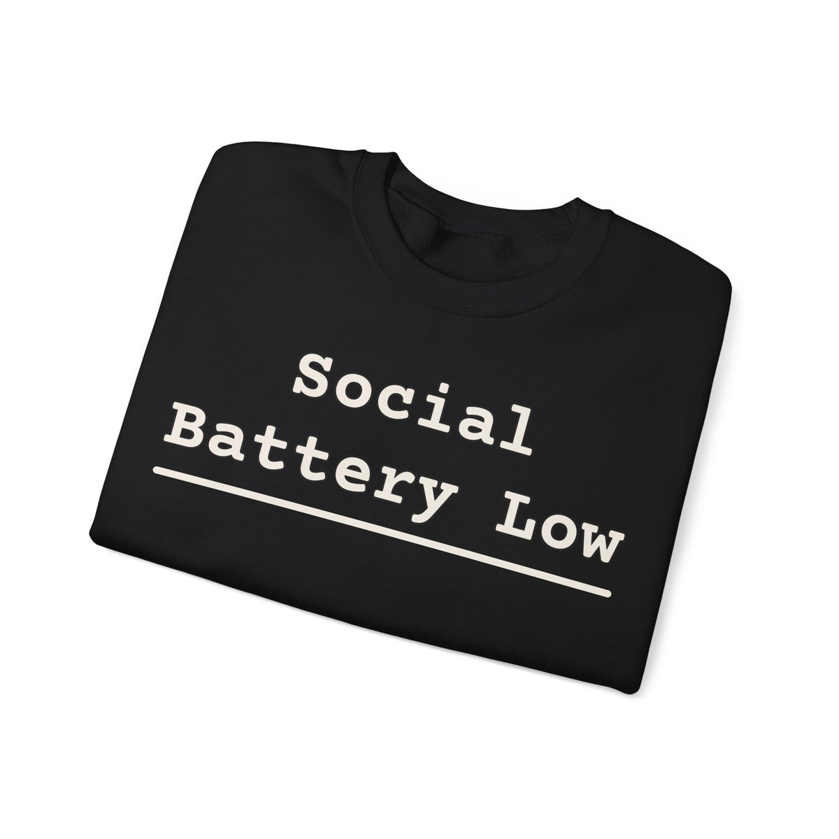 Introvert Sweatshirts For Men Social Battery Low | Funny Introvert Sweatshirt | Sarcastic Quote Sweatshirt | Gift