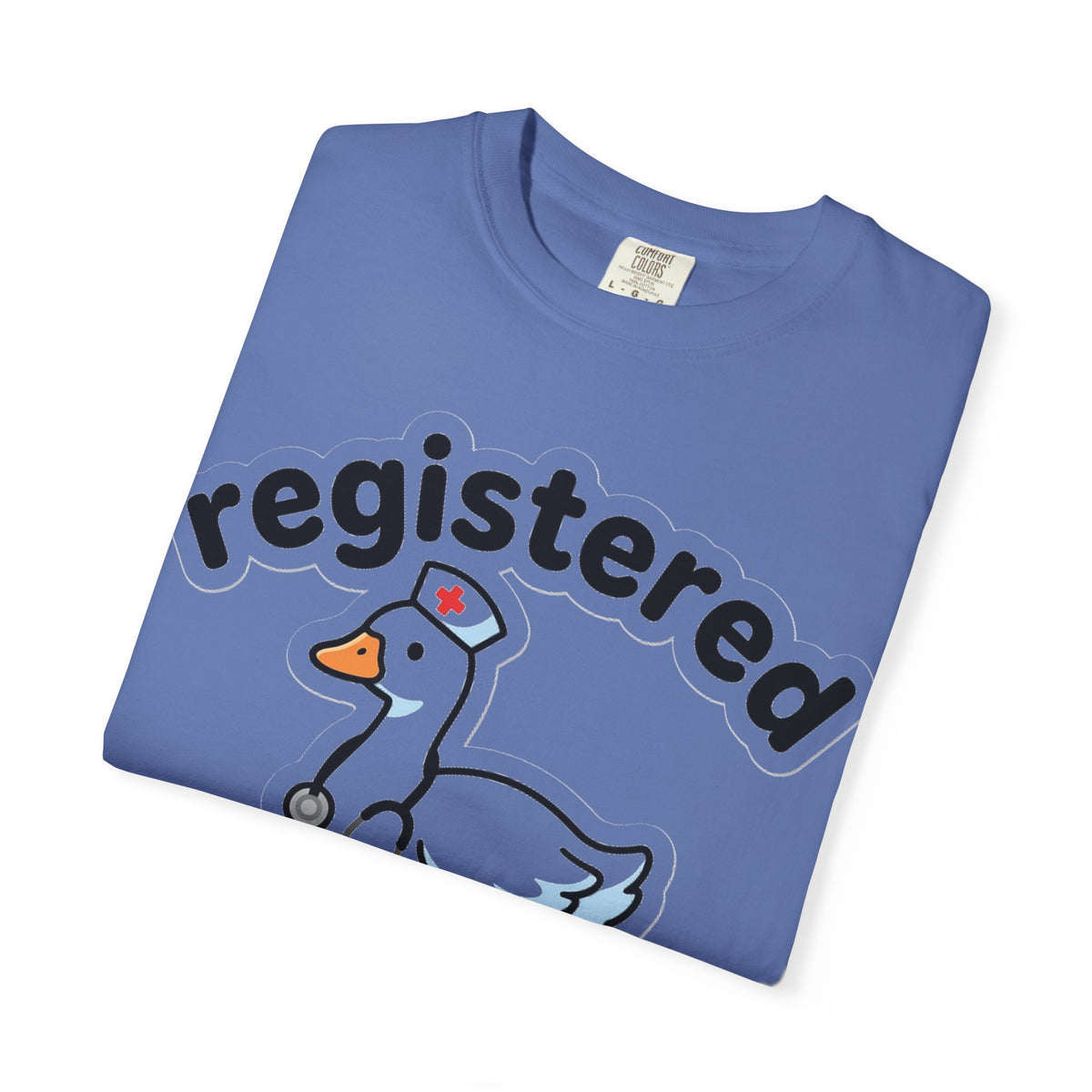 Registered Silly Goose Sticker Style Shirt, Die Cut Nurse Goose Tee, Funny RN Shirt, Nurse Gift