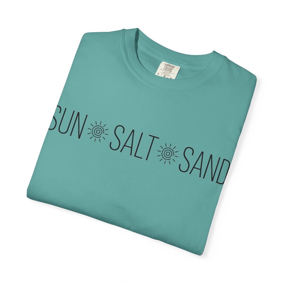 Sun Salt Sand Shirt, Minimal Coastal Typography Tee, Simple Beach Shirt, Summer Gift
