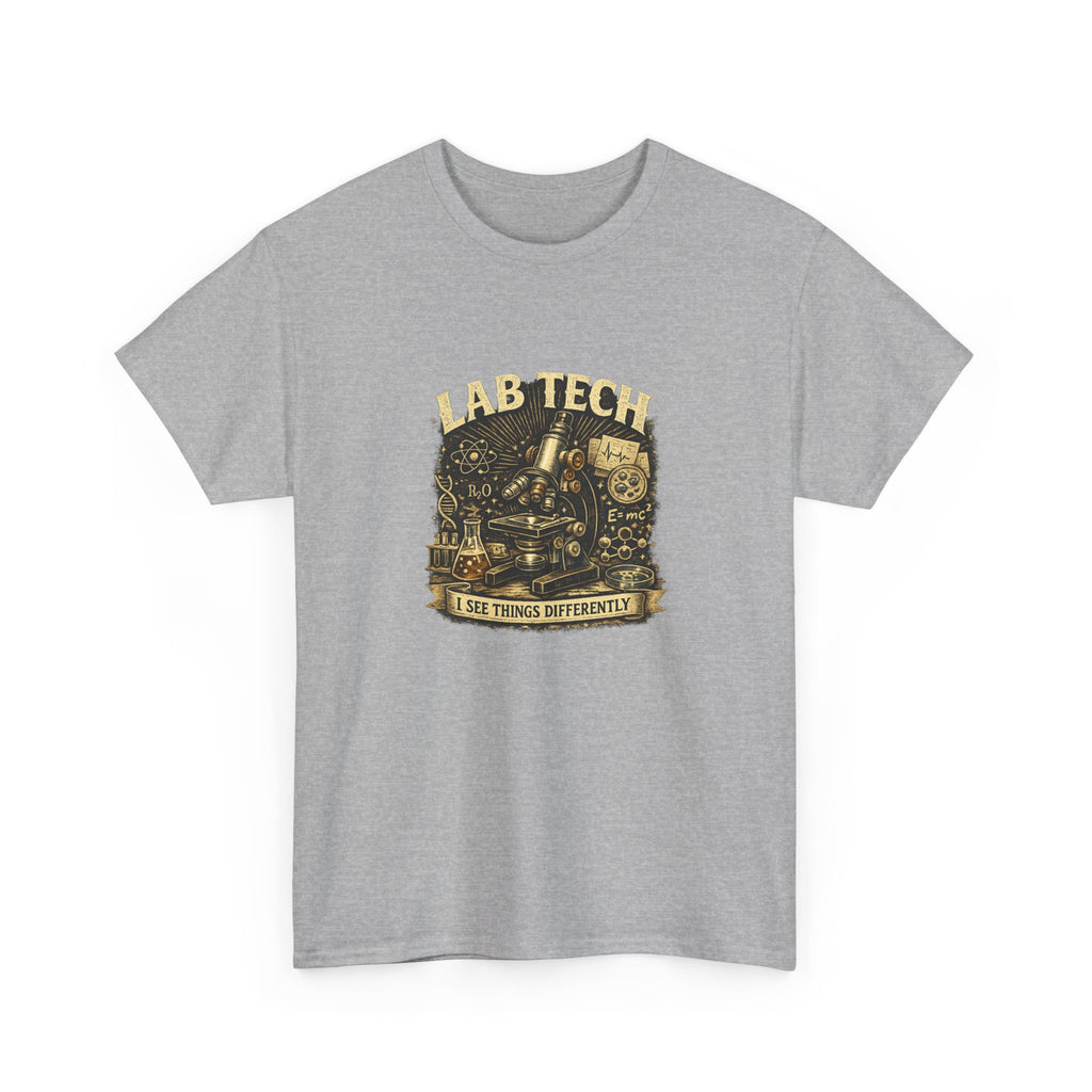 Lab Tech T-Shirt — "I Make Things Different" Vintage Science Tee
