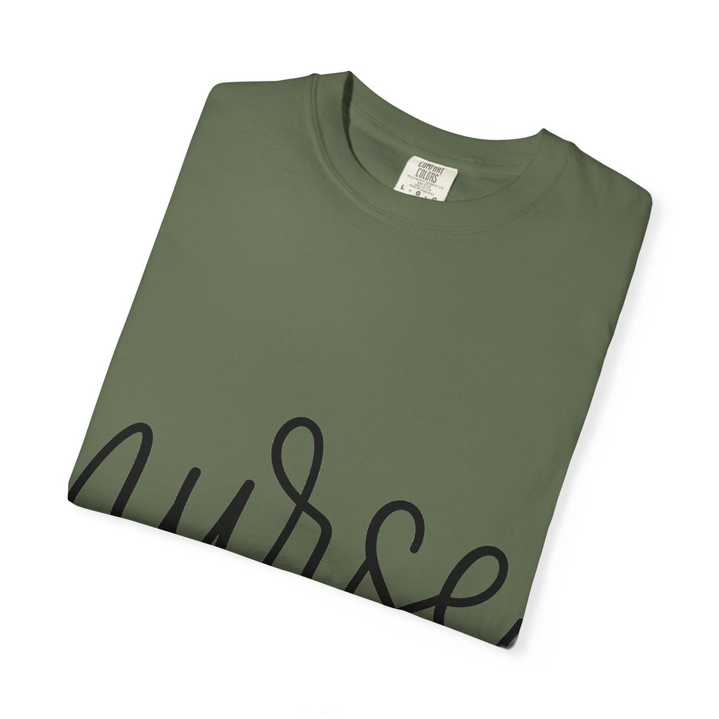 Nurse Script Shirt, Hand Lettered Nurse Heart Tee, Minimal RN Shirt, Nurse Gift