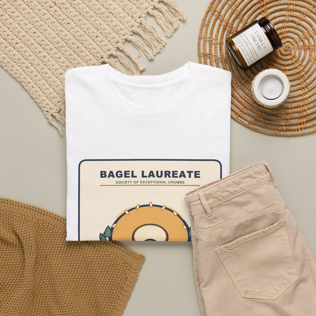 Bagel Laureate Tee — Lifetime Crumbievement | Funny Sesame Bagel Shirt