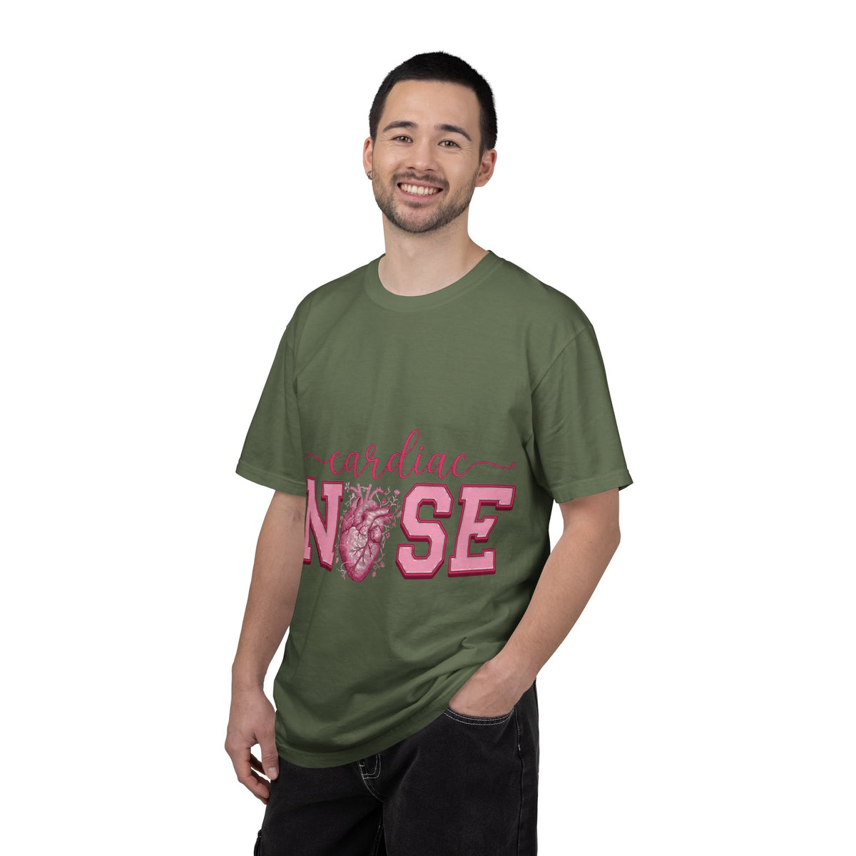 Cardiac Nurse Anatomical Heart Shirt, Pink Varsity Cardiology Tee, Cardiac RN Shirt, Nurse Gift
